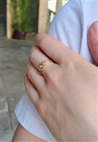 Vicenza - Piazzetta Palladio 2 - Anello Soprana Donna in Oro giallo Diamante 0.08 Ct ANR 5 BRIL - ANR 5 BRIL